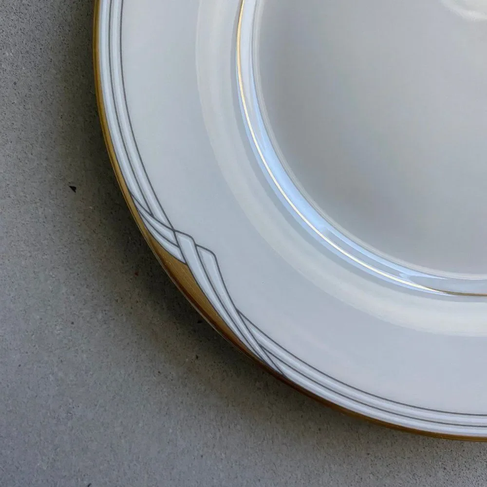 Vintage Noritake Golden Cove Salad Plate, Japan 1986, Gold Trim Fine China
